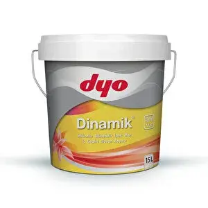 Dyo Dinamik Silikonlu İpek Mat İç Cephe Boyası Beyaz 15 litre