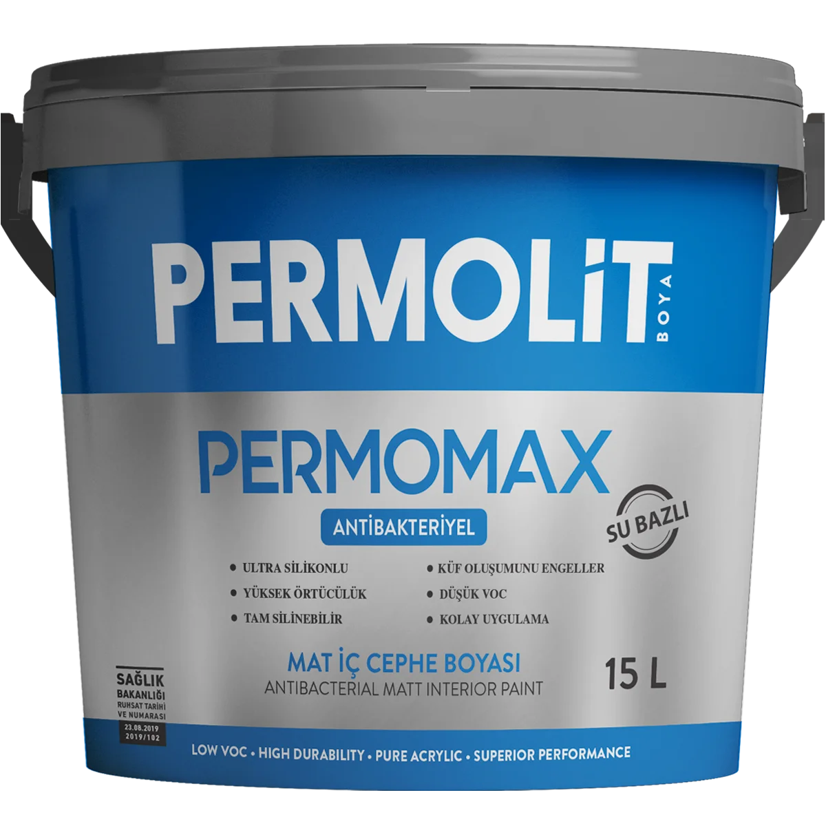 Permolit Permomax Antibakteriyel Mat İç Cephe Boyası 2.5 Litre