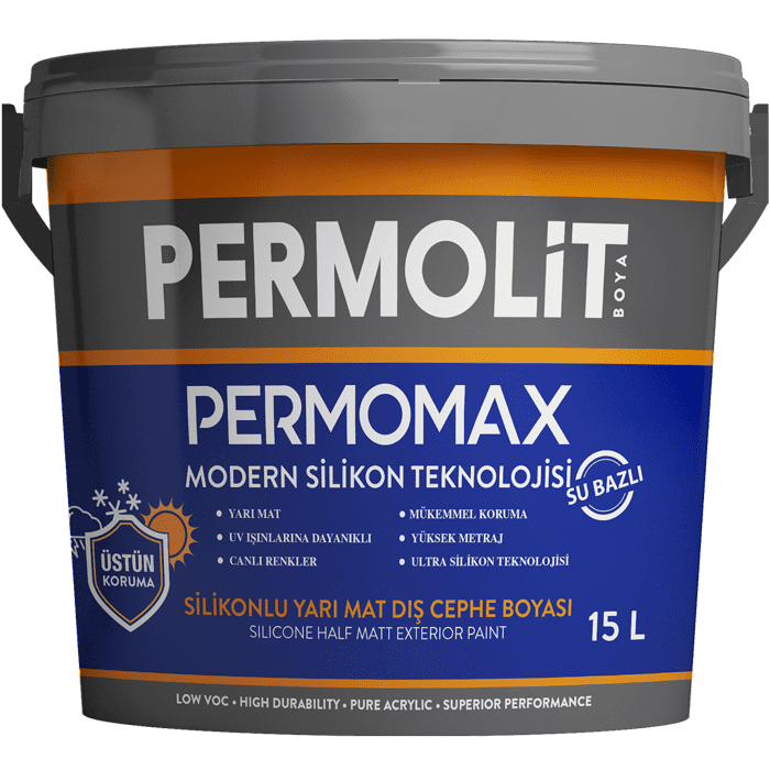 Permolit Permomax Silikonlu Yarı Mat Dış Cephe Boyası 2.5 Litre