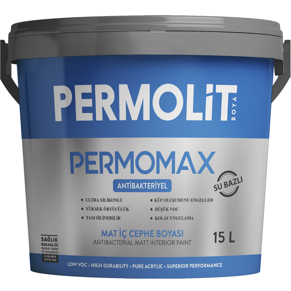 Permolit Permomax Antibakteriyel Mat İç Cephe Boyası 2.5 Litre