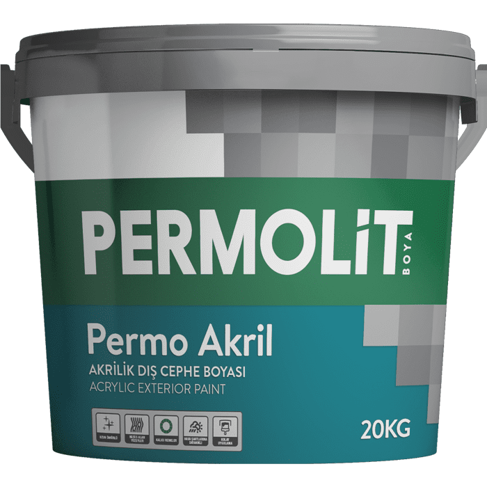 Permolit Permo Akril Akrilik Dış Cephe Boyası 3.5 Kg