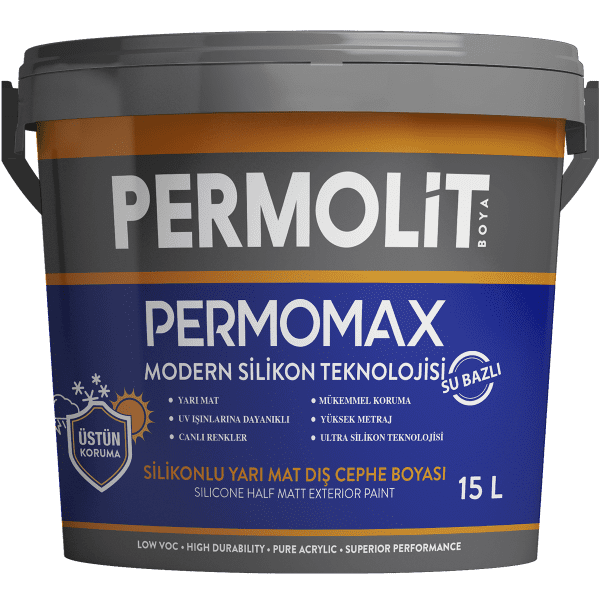 Permolit Permomax Silikonlu Yarı Mat Dış Cephe Boyası 15 Litre