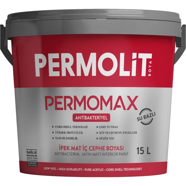 Permolit Permomax Antibakteriyel İpek Mat İç Cephe Boyası 7.5 Litre