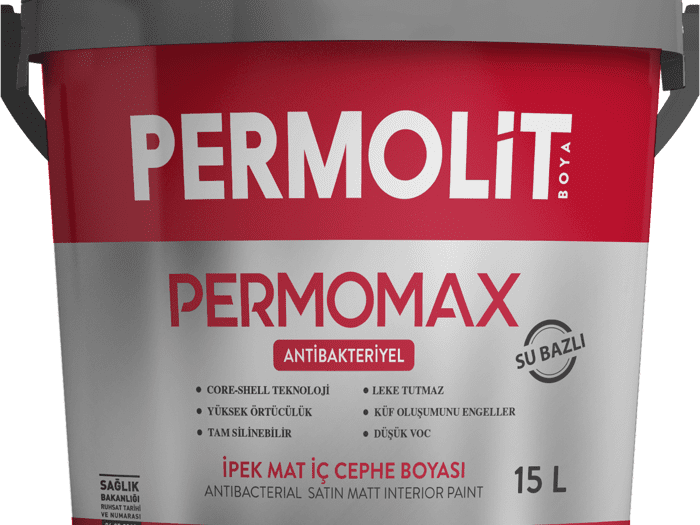 Permolit Permomax Antibakteriyel İpek Mat İç Cephe Boyası 15 Litre