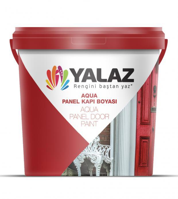 Yalaz Aqua Panel Kapı Boyası Beyaz 0.75 Litre