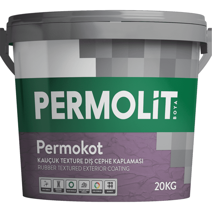 Permolit Permokot Kauçuk Texture Dış Cephe Kaplaması 20 kg